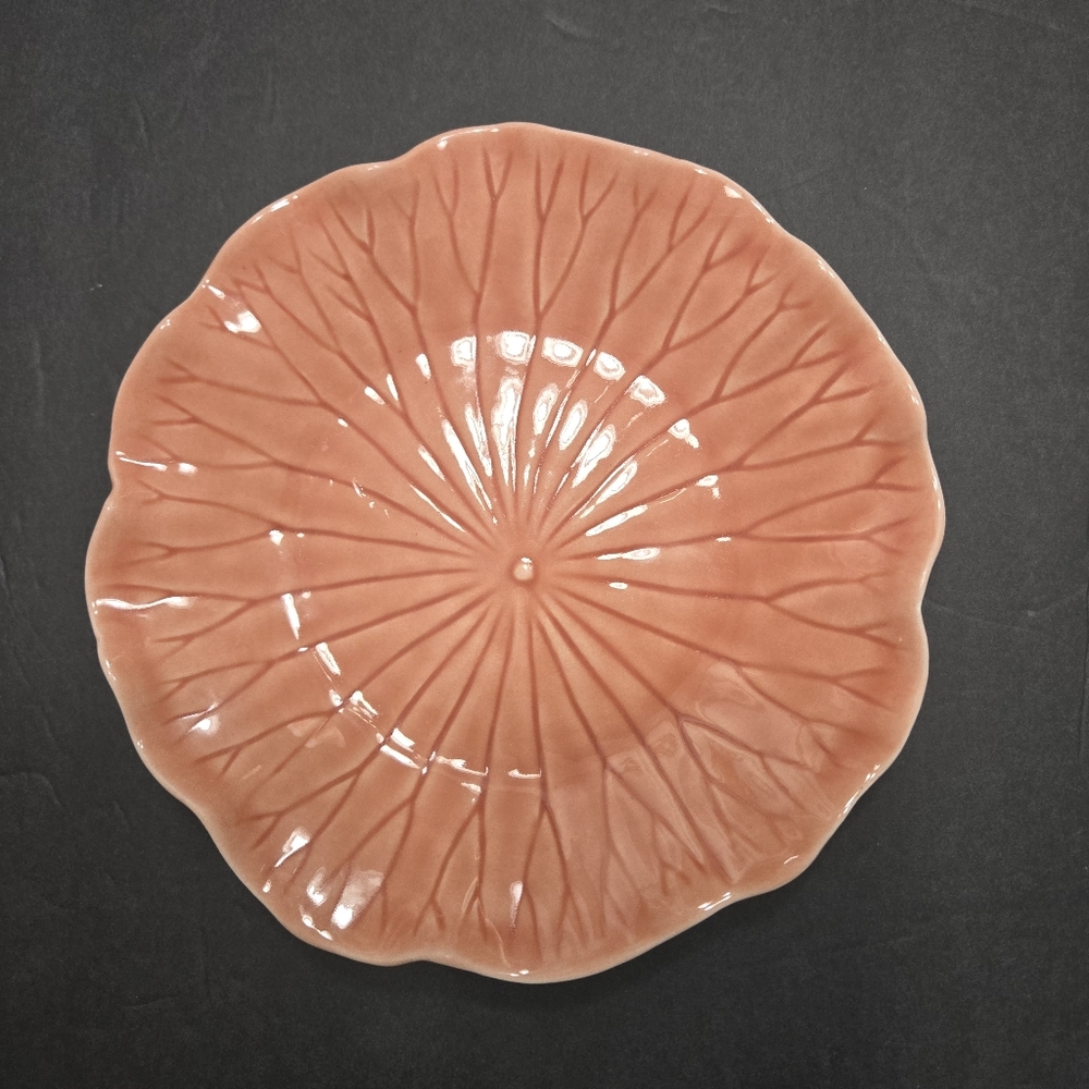 Vintage Metlox Poppytrail Lotus Peach Apricot Salad Dessert Plate